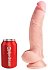 Фаллоимитатор с мошонкой на присоске King Cock Triple Density 18,5 см телесный фото 4