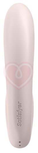 Гибкий вибратор с вакуумным стимулятором и приложением Satisfyer Sunray пыльно-розовый фото 3