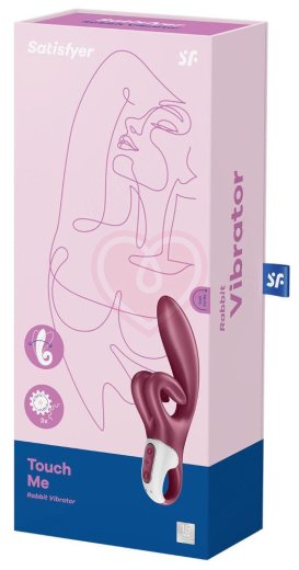 Вибратор с двойным клиторальным стимулятором Satisfyer Touch Me бордовый фото 5