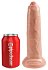 Фаллоимитатор King Cock Uncut с подвижной крайней плотью 23 см телесный фото 3