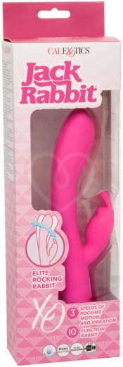 Вибратор-кролик с подвижной головкой Elite Rocking Rabbit розовый фото 7
