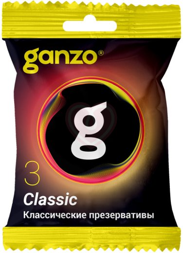 Классические презервативы Ganzo Classic 3 шт саше фото 1