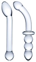 Набор из 2 стеклянных фаллоимитаторов Glas G-Spot Pleasure