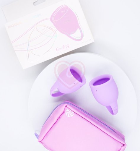 Набор из 2 менструальных чаш Lola Natural Wellness Orchid нежно-сиреневый фото 3