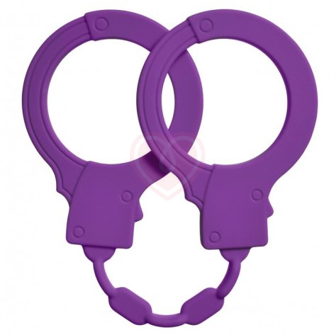 Силиконовые наручники Emotions Stretchy Cuffs фиолетовые фото 1