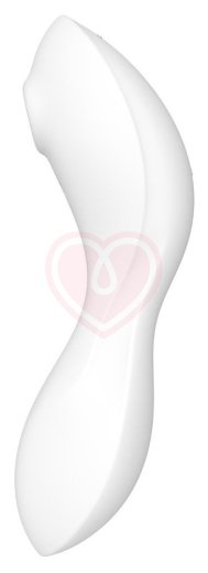 Вибратор с вакуумной стимуляцией Satisfyer Curvy Trinity 5+ и приложением белый фото 3