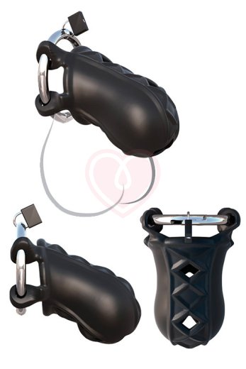 Замок верности Extreme Silicone Cock Blocker чёрный фото 2