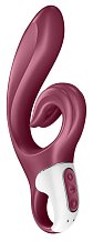 Вибратор с клиторальным стимулятором Satisfyer Love Me бордовый
