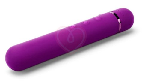 Силиконовый мини-вибратор с насадкой Le Wand Baton фиолетовый фото 2