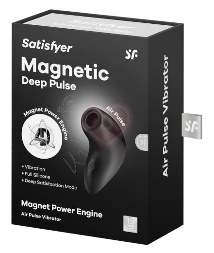 Вакуумный стимулятор Satisfyer Magnetic Deep Pulse чёрный фото 2