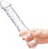 Двусторонний стеклянный рельефный фаллоимитатор Glas Double Ended фото 3