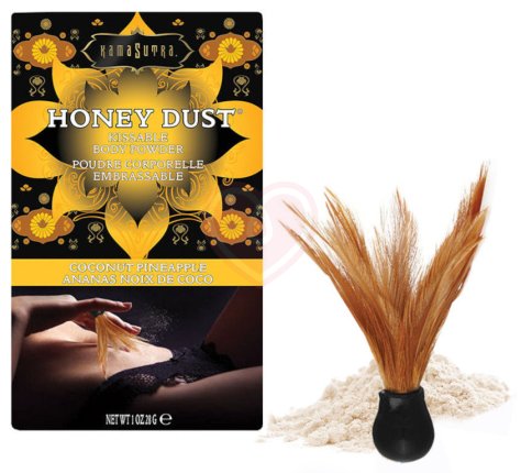 Ароматная пудра для тела KamaSutra Honey Dust Coconut Pineapple Ананас и кокос 28 г фото 1