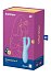 Вибростимулятор Satisfyer Threesome 4 с тремя кончиками и приложением голубой фото 5