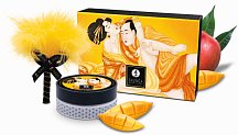 Массажная пудра с перышком Shunga Kissable Massage Powder Сочное Манго