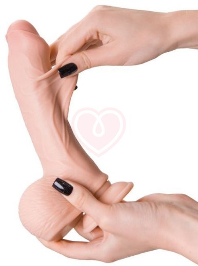 Реалистичный гнущийся фаллоимитатор на присоске My Babe My Sweety телесный 15 см фото 8