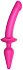 Двусторонний фаллоимитатор Strap-On-Me Switch Plug-In Semi-Realistic Dildo L розовый фото 1