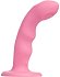 Вибратор с пульсирующей головкой Strap-On-Me Tapping Dildo Wave M розовый фото 11