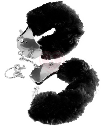 Меховые наручники Pipedream Original Furry Cuffs чёрные фото 1
