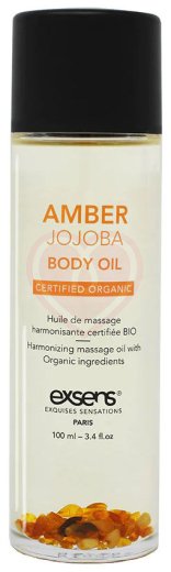 Массажное масло Exsens Amber Jojoba с янтарём и жожоба 100 мл фото 1