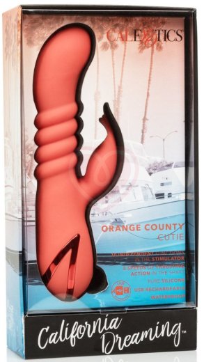 Вибратор с пульсацией Orange County Cutie оранжевый фото 5