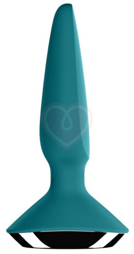 Анальная вибропробка Satisfyer Plug Ilicious 1 с приложением зелёная фото 5