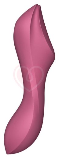 Вакуумный вибростимулятор Satisfyer Curvy Trinity 3 бордовый фото 2