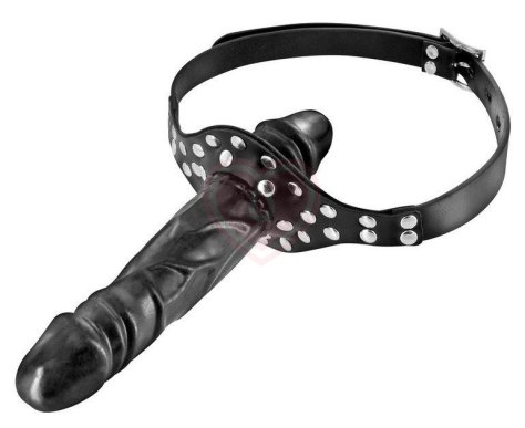 Кляп Fetish Tentation с двойным фаллоимитатором фото 1