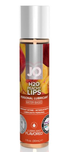 Съедобный лубрикант System JO H2O Flavored Peachy Lips с ароматом Персик 30 мл фото 1