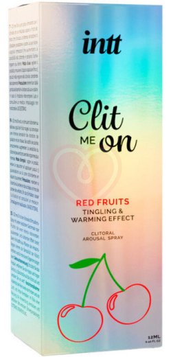Возбуждающий спрей для клитора Intt Clit Me On Red fruits красные фрукты 12 мл фото 2
