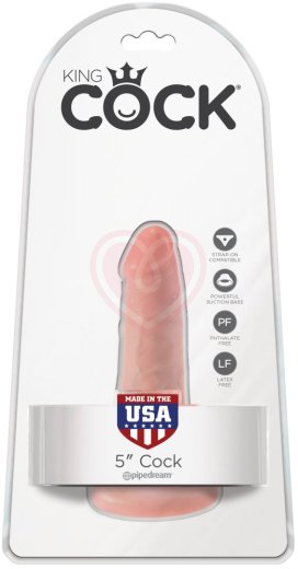 Фаллоимитатор на присоске King Cock 13 см телесный фото 5