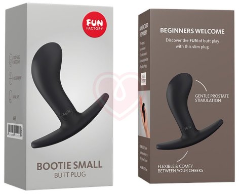 Анальная пробка с загнутым кончиком Fun Factory Bootie Small Anal Toy чёрная фото 2