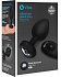 Большая вибропробка b-Vibe Vibrating Jewel Plug с кристаллом и пультом чёрная фото 2
