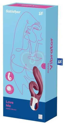 Вибратор с клиторальным стимулятором Satisfyer Love Me бордовый фото 5