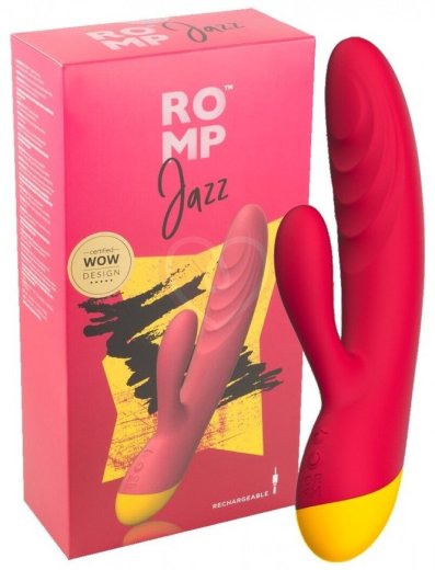 Вибратор с клиторальным стимулятором Romp Jazz Rabbit Vibrator розовый фото 3