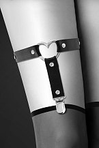 Гартер Bijoux Pour Toi с сердцем чёрный