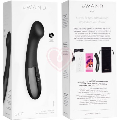 Вибратор для зоны G Le Wand Gee чёрный хром фото 7