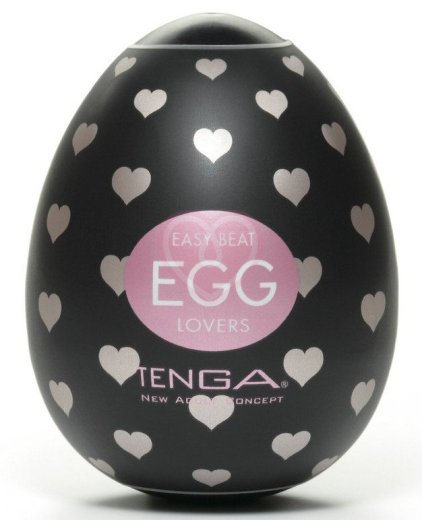 Мощный мастурбатор в форме яйца Tenga Egg Lovers black фото 1