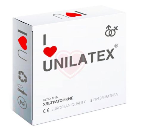 Презервативы Unilatex Natural Ultrathin ультратонкие 3 шт фото 1