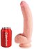 Фаллоимитатор с мошонкой на присоске King Cock Triple Density 19 см телесный фото 4