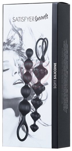 Набор из 2 анальных цепочек Satisfyer Beads чёрный фото 2