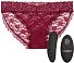 Вибратор для клитора с бордовыми трусиками и пультом Lace Panty Set L/XL фото 1