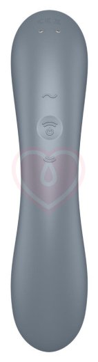 Двухсторонний вакуумный вибростимулятор Satisfyer Curvy Trinity 1 серый фото 3