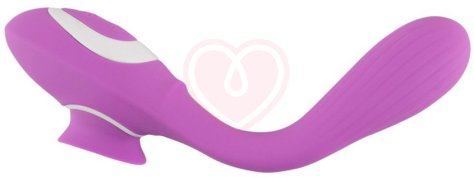 Гибкий вибратор с клиторальным стимулятором 2 Function Vibe фото 2