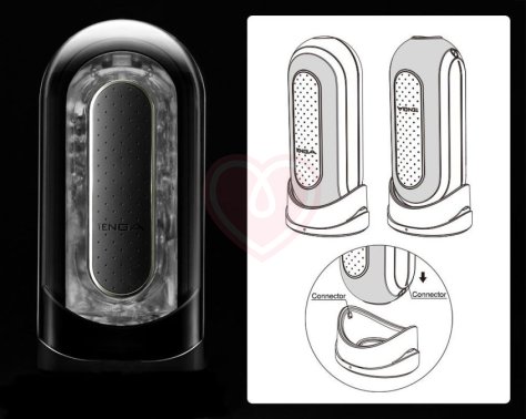 Мастурбатор с вибрацией Tenga Flip Zero EV Black чёрный фото 4