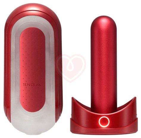 Мастурбатор Tenga Flip Zero Red Warming c подогревом фото 1