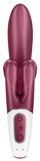 Вибратор с двойным клиторальным стимулятором Satisfyer Touch Me бордовый фото 3