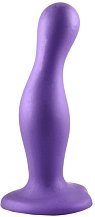 Изогнутый фаллоимитатор Strap-On-Me Dildo Plug Curvy размер M 14 см фиолетовый