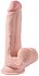 Фаллоимитатор с увеличенной мошонкой King Cock Plus 9 Triple Density 26 см фото 1
