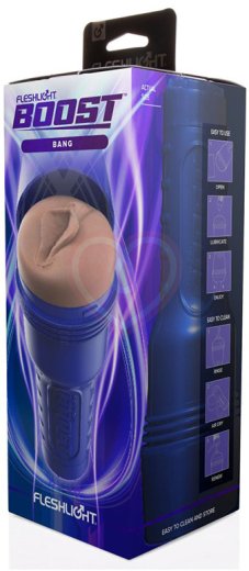 Мастурбатор Fleshlight Boost Bang Brown вагина фото 8