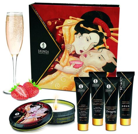 Подарочный набор косметики Shunga Geisha's Secret Клубника и шампанское фото 1